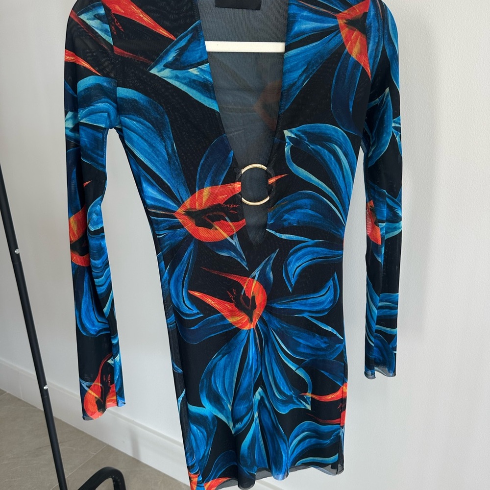 Louisa Ballou Long Sleeve Floral Dress